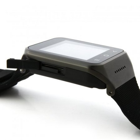 ZGPAX S8 Watch Phone Android 4.4 MTK6572W Dual Core 1.54 Inch 3G 512MB 8GB GPS Black
