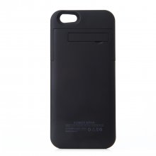3200mAh Power Bank Back Case Phone Stand for iPhone 6 Plus 5.5 inch Black