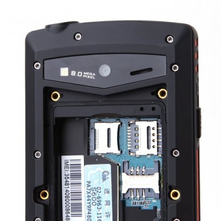 Tengda S600 Smartphone IP68 Walkie Talkie Android 4.2 MTK6572W 4.0 Inch 3G SOS Orange