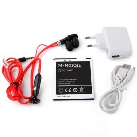 M-HORSE N9000W Smartphone Android 4.2 MTK6572W 5.5 Inch Air Gesture GPS 3G - Black