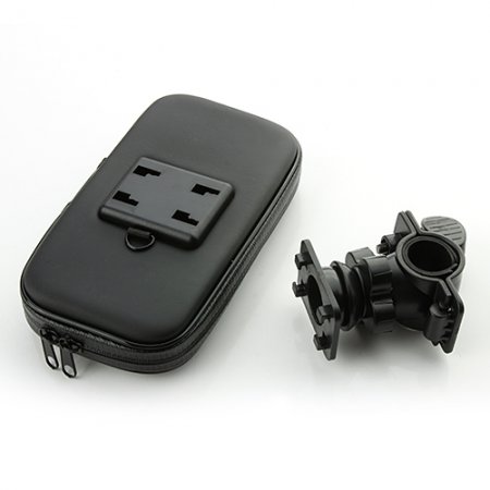 Bicycle Motorcycle Phone Holder Waterproof Bag for Samsung Galaxy S4 Black
