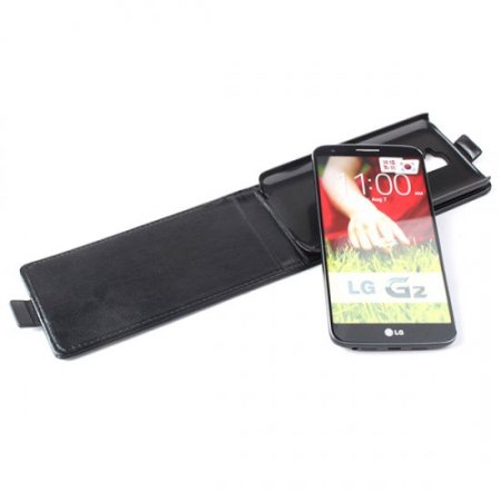 Fashion Leather Flip Case Cover for LG G2 Smartphone 3-color