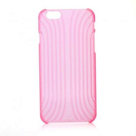 Shell Style Hard Back Case Cover for iPhone 6 Transparent Red