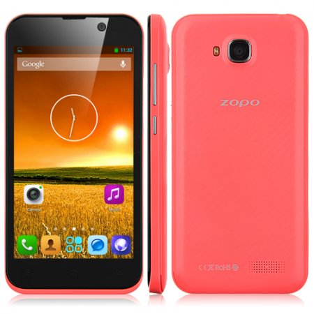 ZOPO ZP700 Cuppy Smartphone MTK6582 Quad Core 1.3GHz Android 4.2 4.7 Inch 3G GPS OTG OTA- Red