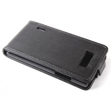 Fashion Leather Flip Case Cover for LG P705 P700 Smartphone Black