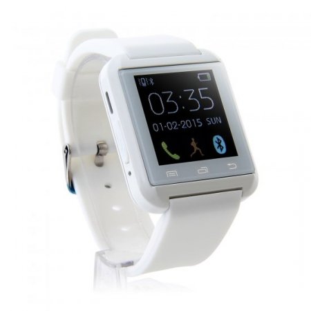 U Watch U8 Plus Smart Bluetooth Watch 1.44" Screen for iOS & Android Smartphones White