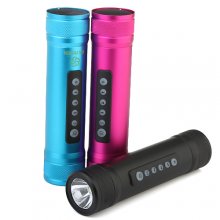 Portable Power Bank Media Sound Box Flashlight For MobilePhone