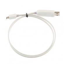 PowerChic White Mini USB Charge & Sync Cable with Blue Visible EL for MP3 MP4 Mobile Phones