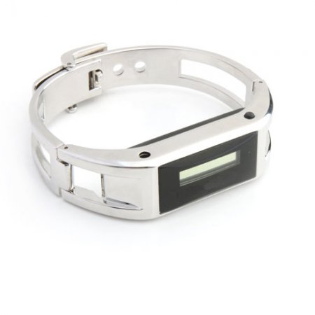 Bluetooth Vibrating Bracelet with Call ID Silver