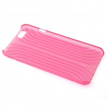 Shell Style Hard Back Case Cover for iPhone 6 Transparent Red