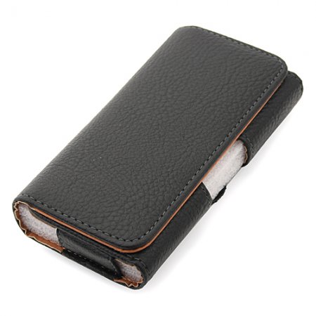 Magnetic Closure Protective Leather Case Cover for Hero V6888 Smartphone Black