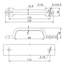 Caravan Motorhome RV Camper Trailer Furniture Kitchen Wardrobe accessories Car Stainless steel heavy handle