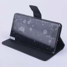 Flip Leather Cover Stand Case for ECOO E02 Pro Shinning Smartphone Black