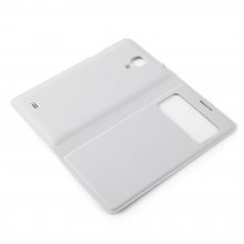 Protective Flip Cover For Samsung GALAXY S4 Smartphone White