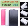 Leather Flip Cover Case Stand GIONEE V183 Smartphone White