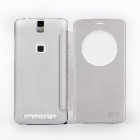 Original S-View Flip Cover Protective Case for Elephone P8000 Smartphone- Grey