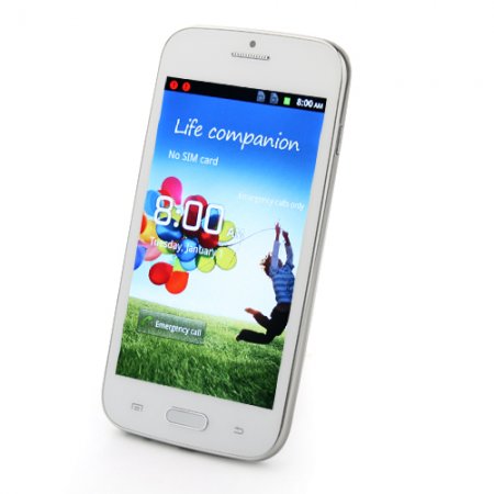 Tengda J9500 Smartphone Android 4.0 MTK6517 Dual Core 5.0 Inch 3.0MP Camera- White