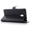Fashion Leather Flip Cover Stand Case for MEIZU MX4 Pro Smartphone Black