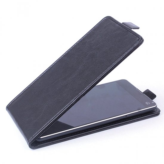 Leather Flip Cover Case Protect Case for Elephone G7 Smartphone Black