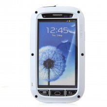 LOVE MEI Shockproof Waterproof Rugged Gorilla Metal Case For Samsung Galaxy S3 White