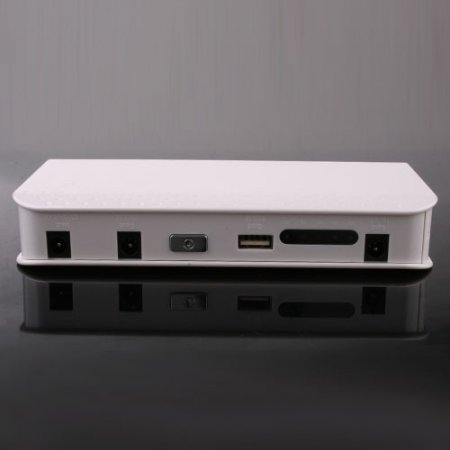 12000mAh Automobile Igniter Power Bank for Sedan iPhone iPad White