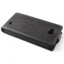 Protective Leather Flip Case Cover for ZOPO ZP810 Smartphone Black