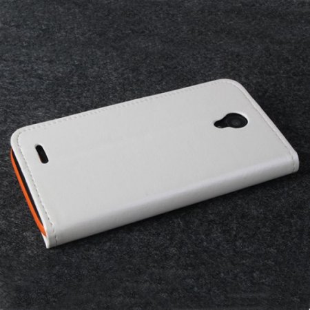 Protective PU Leather Flip Case for JIAYU G2F Smartphone White