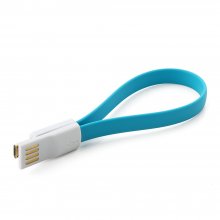 20cm Flat USB Data Cable with Magnetic Connector Color Randomly