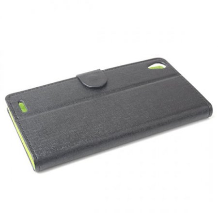 Fashion Leather Flip Case Cover for KINGZONE K1 Smartphone Black