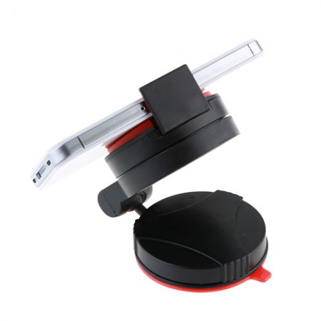 Universal Mobile Phone Windshield Car Holder Black + Red