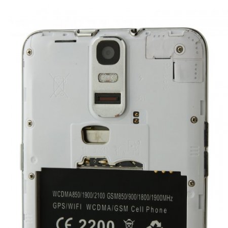 T6S Smartphone Android 4.4 MTK6582 3G NFC Finger Scanner 5.5 Inch HD Screen- White