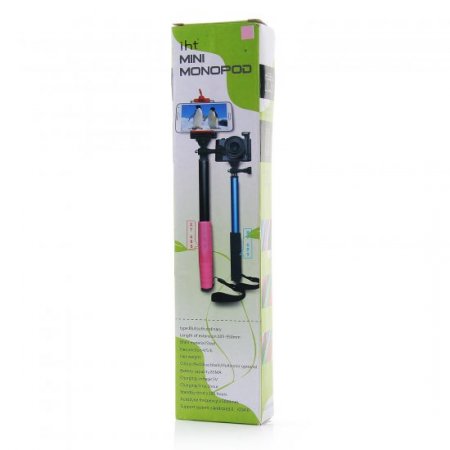 iht Mini Monopod Selfie Handheld Monopod Stick for iOS and Android Blue