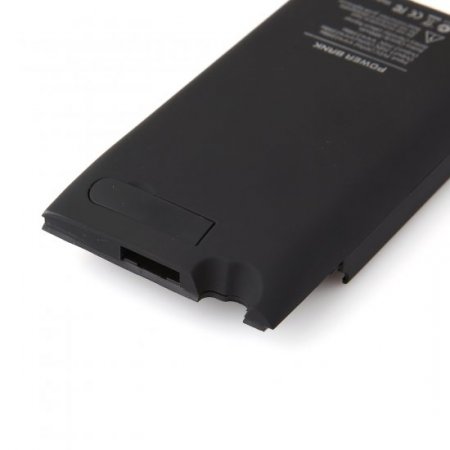 3000mAh Power Bank Back Case Phone Stand for iPhone 4 4S Black