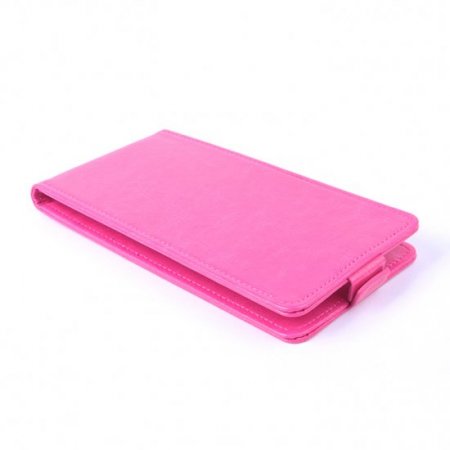 Leather Flip Cover Case Stand for Leagoo Lead 1 Smartphone Pink