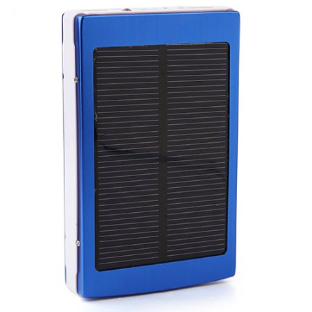 13800mAh Dual-USB Solar Charger Power Bank 3-color