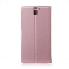 Fashion Flower Show Leather Stand Case Cover for Oneplus Smartphone Champagne