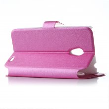 Fashion Flower Show Leather Stand Case Cover for MEIZU MX3 Smartphone Rose