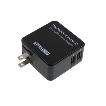 Universal 3A/5V Dual USB Power Adapter