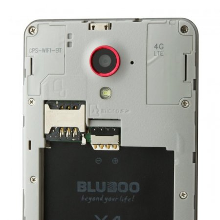 BLUBOO X4 Smartphone 4G LTE Android 4.4 MTK6582 4.5 Inch IPS 1GB 4GB White