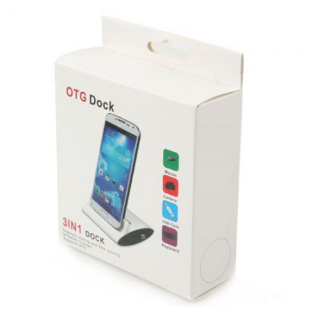 3 IN 1 OTG Dock Station Charger Set with LED Indicator for SAMSUNG 9300