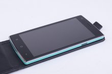 Leather Flip Cover Stand Case for Elephone G4 Smartphone Black