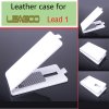 Leather Flip Cover Case Stand for Leagoo Lead 1 Smartphone White