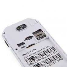 F599 Smartphone Android 2.3 MTK6515 3.4 Inch TFT Capacitive Screen - White