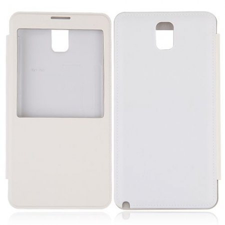 Smart Protective Transparent Window Design Flap Cover Case for Samsung Galaxy Note 3/N9005 3 Colors