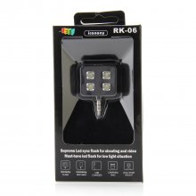 Icanany RK06 Selfie Using Sync LED Flash iblazr LED for Wired Monopod Camera iPhones