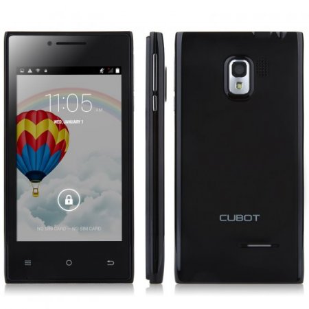 Cubot GT72+ Smartphone Android 4.4 MTK6572W Dual Core 4.0 Inch 3G Wifi Black