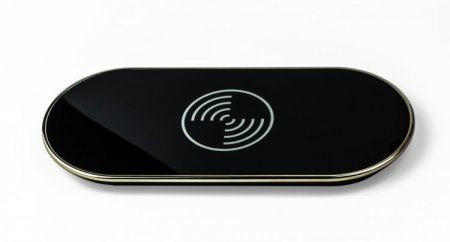 UP3 Portable Arc-shaped Qi Wireless charging Transmitter with LED Indicator 5W Black