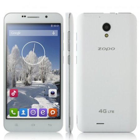 ZOPO ZP320 Smartphone 4G LTE Android 4.4 MTK6582 5.0 Inch HotKnot Smart Wake White