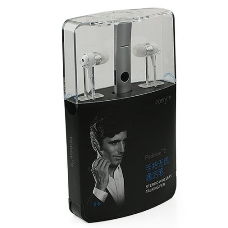 Fashion Cannice PadBlue2 Bluetooth Stereo Wireless Talking Pen for SmartPhone Silver