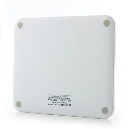 QI 6.6 Inch 2-in-1 Wireless Charger for QI Standard Smartphone White